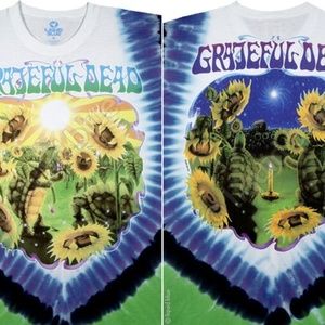 Grateful Dead Sunflower Terrapin Tie Dye Shirt Sm